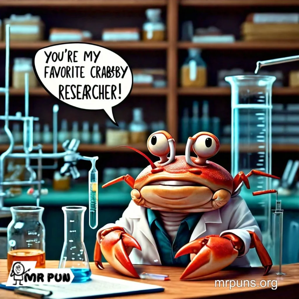 Crab Nature and Science Puns