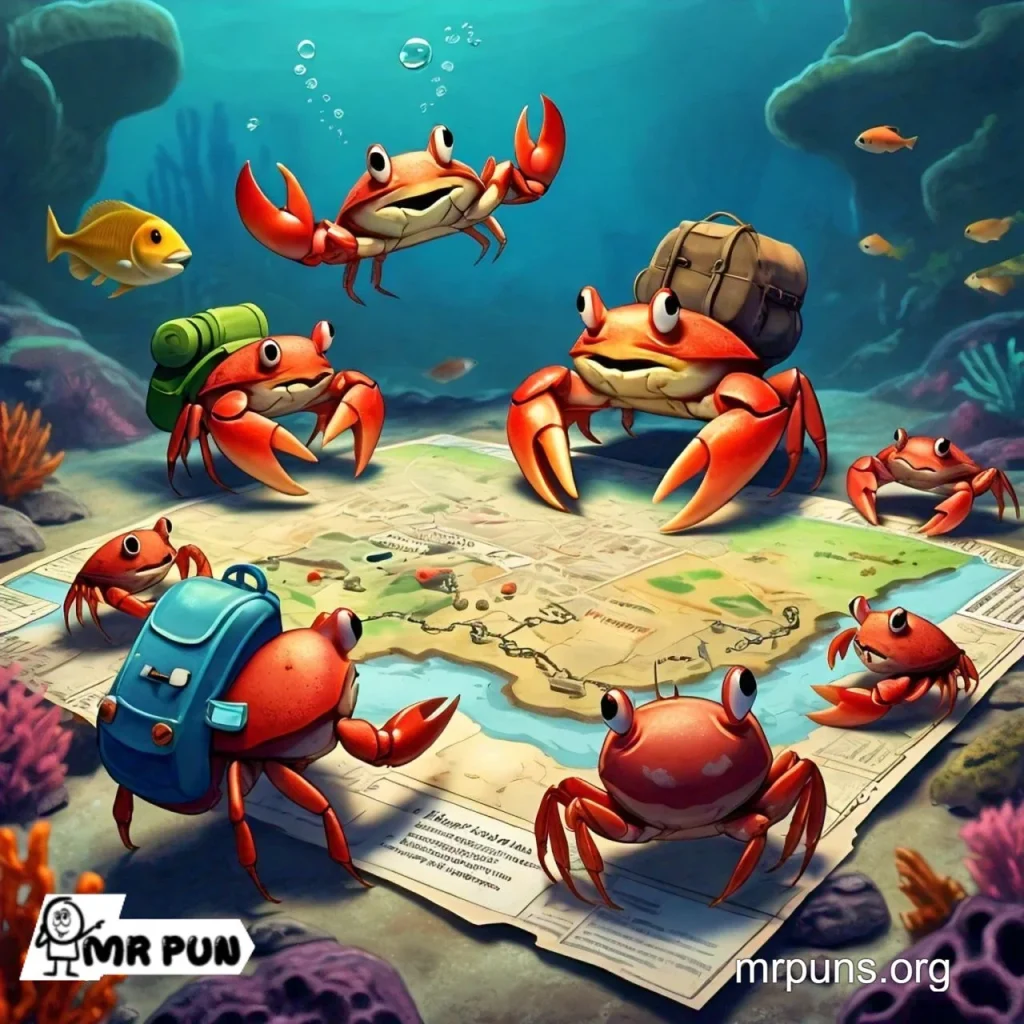 Crab Travel and Adventure Puns