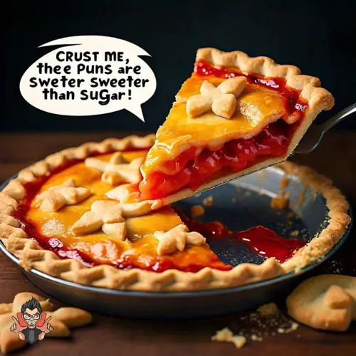 Pies and Chuckles pun