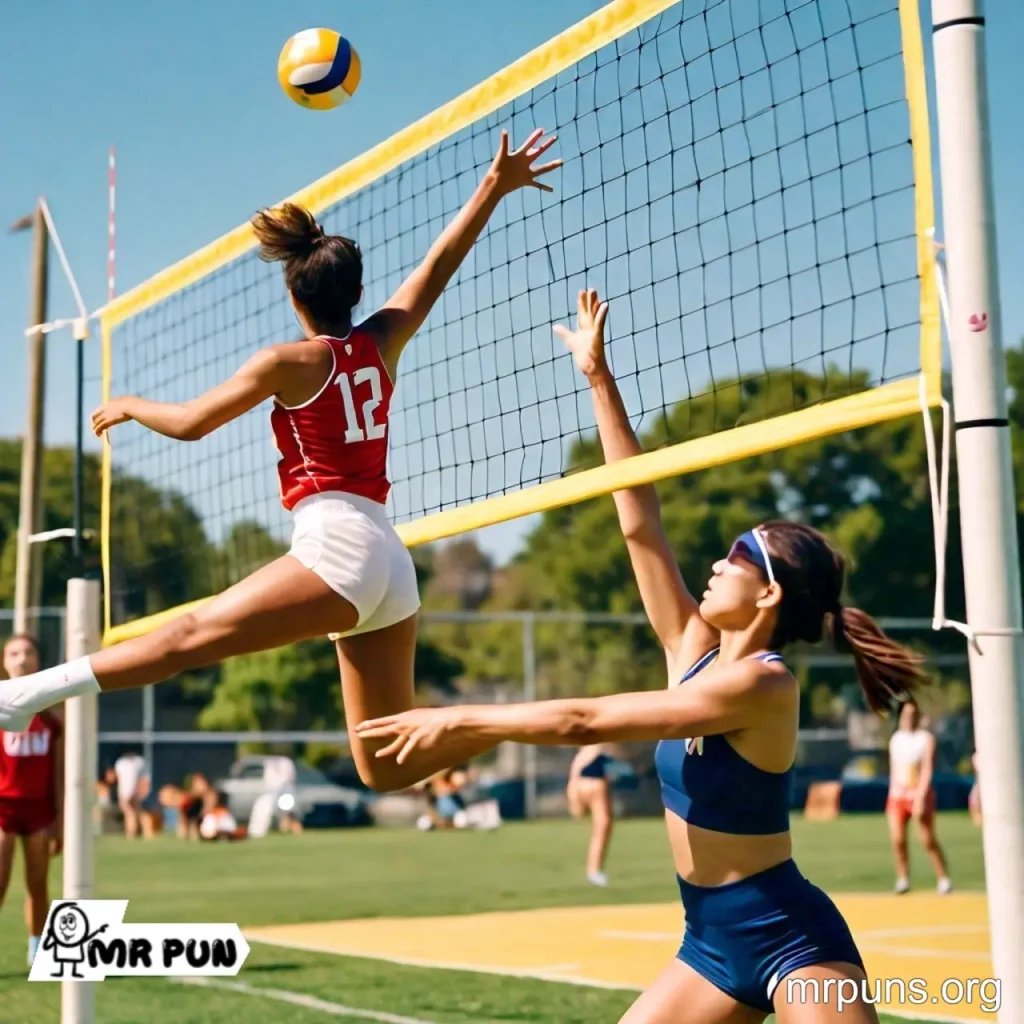 Volleyball Actions pun