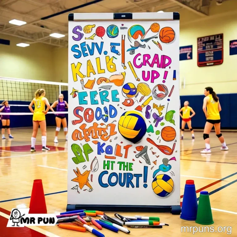 100+Volleyball Puns: Spiking Up Fun with Net-Worthy Humor