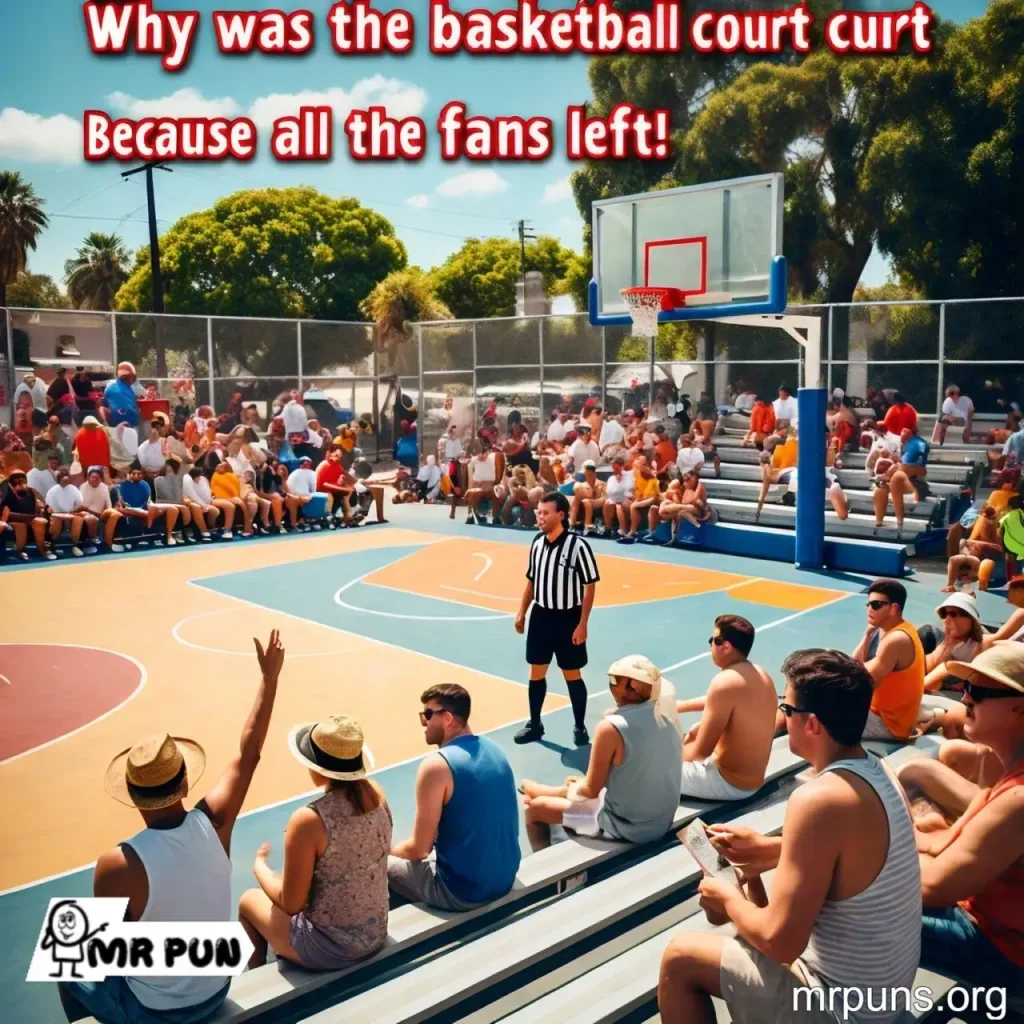 basketball Court and Equipment Jokes pun