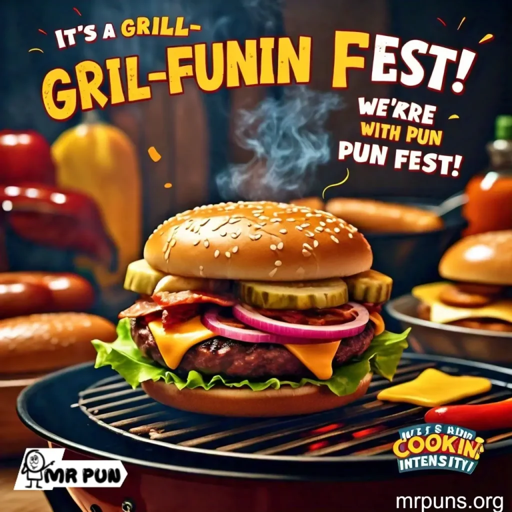 burger Grill and BBQ Puns