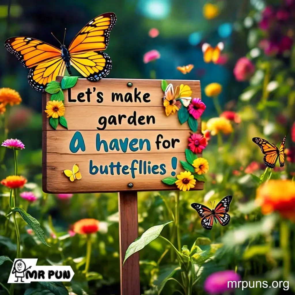 butterfly Garden Puns