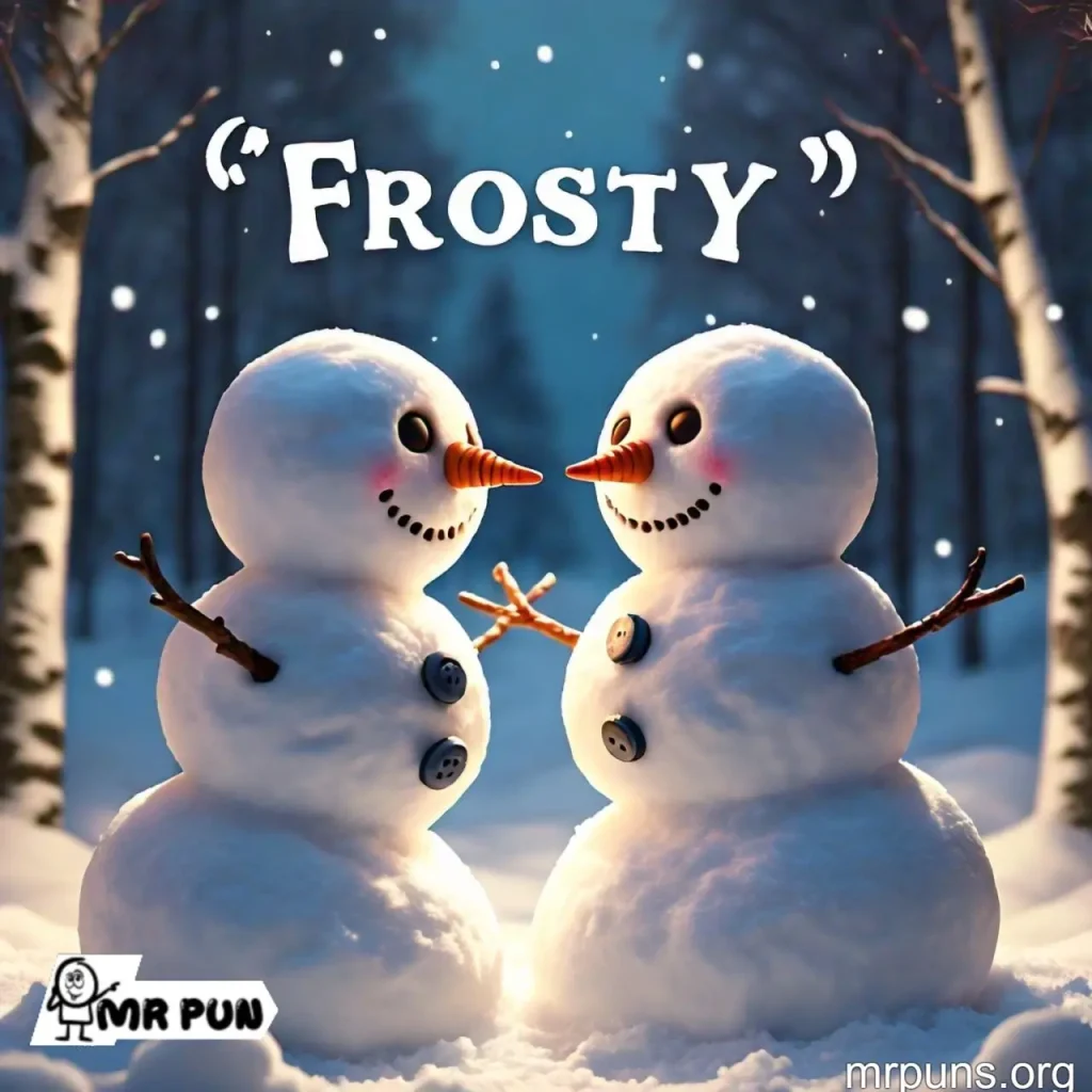 snow Frosty Friends pun