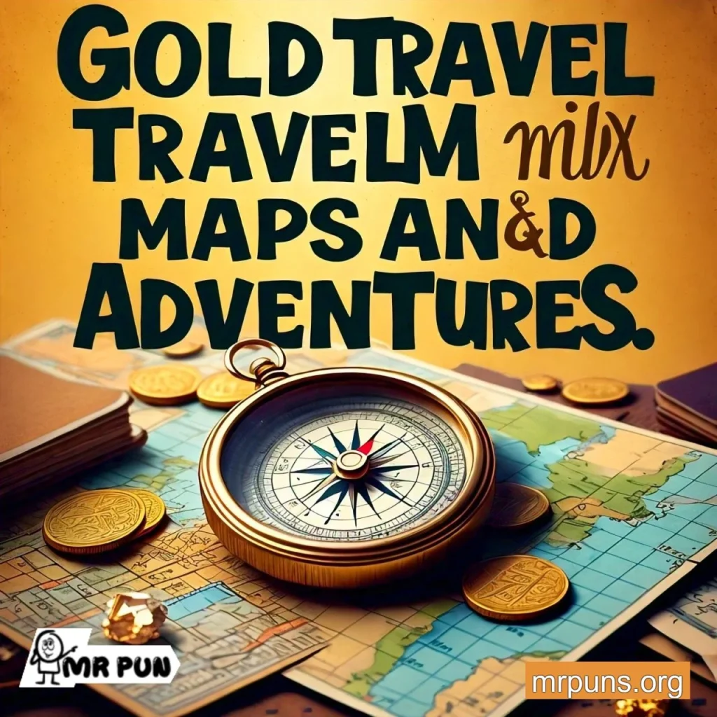 Gold and Travel Puns