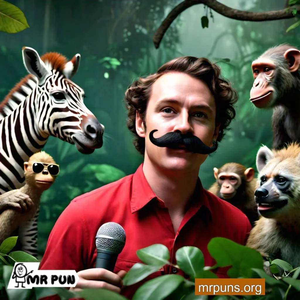 Mustache and Animals Puns