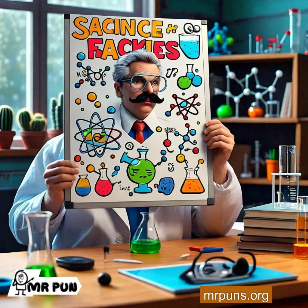 Mustache and Science Puns