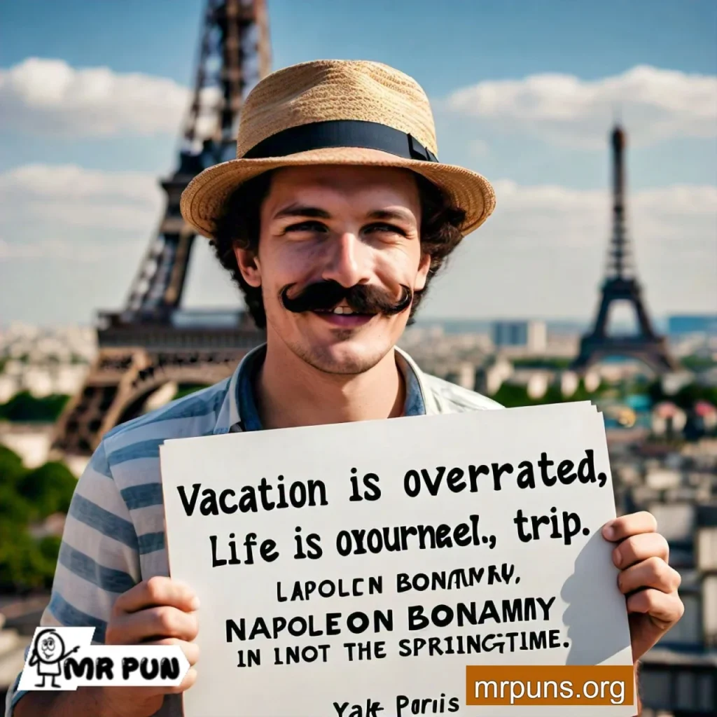 Mustache and Travel Puns