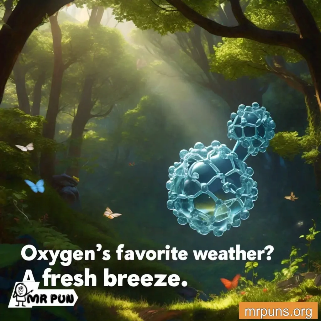 Oxygen in Nature pun 