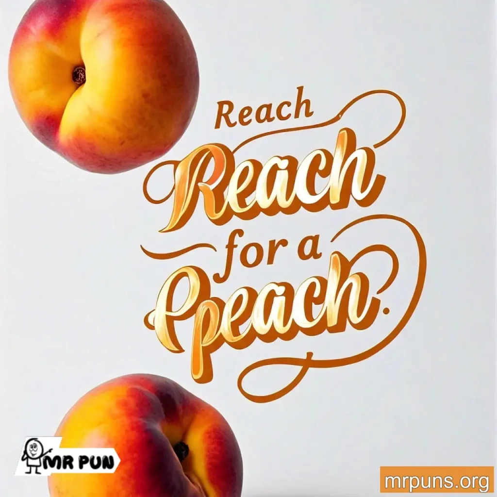 Peach Rhyme-Based Puns