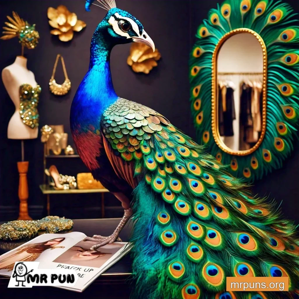 Peacock Fashion and Style Puns