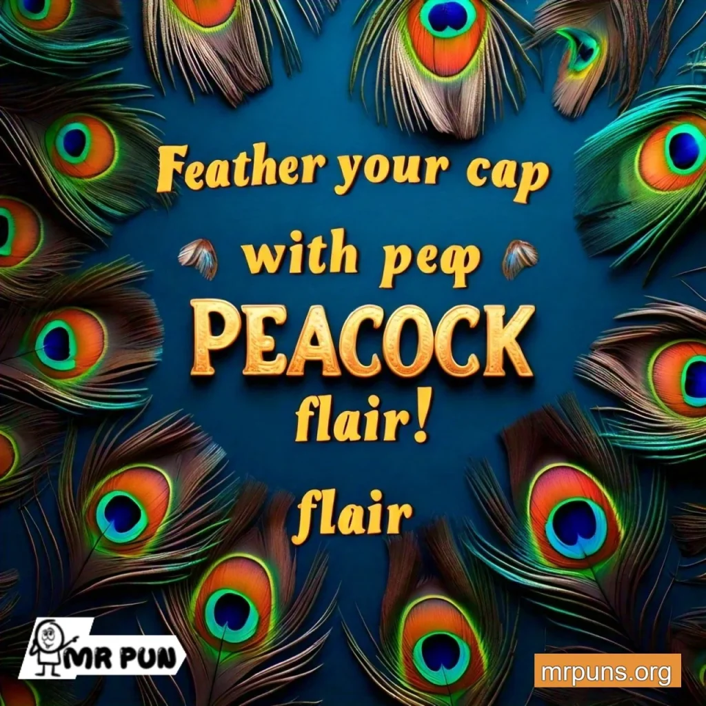 Peacock Feathers Puns