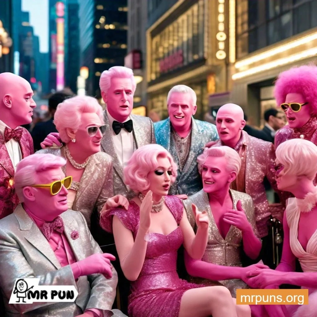 Pink Celebrities Puns