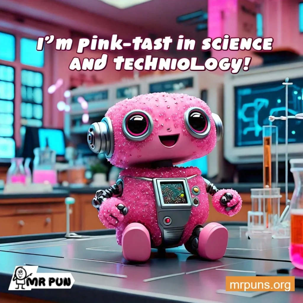 Pink in Science and Technology Puns