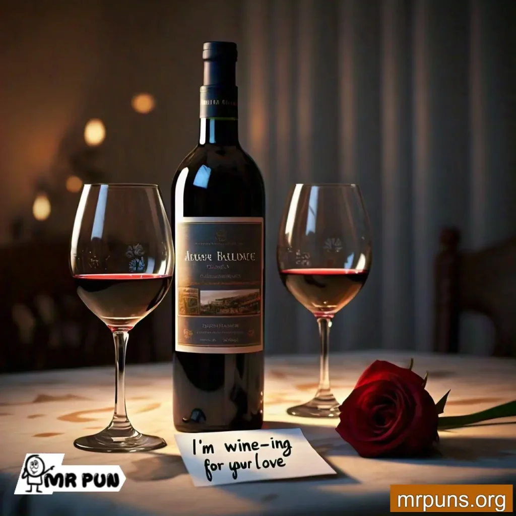 wine Romantic Puns