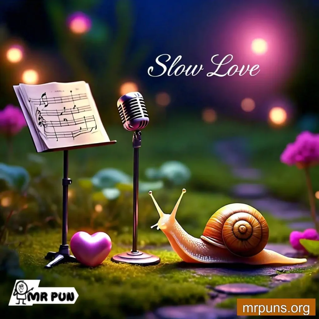 Snail Love and Relationships pun