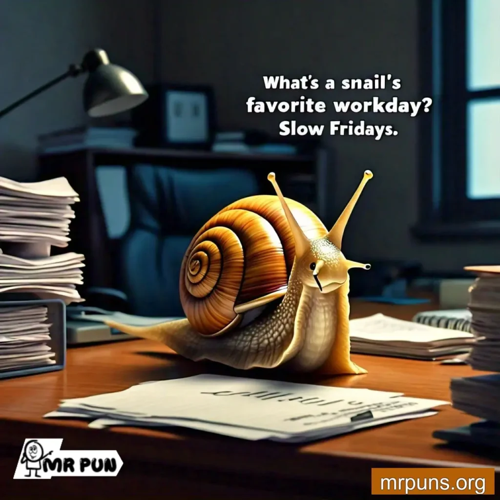 Snail Work and Professions pun