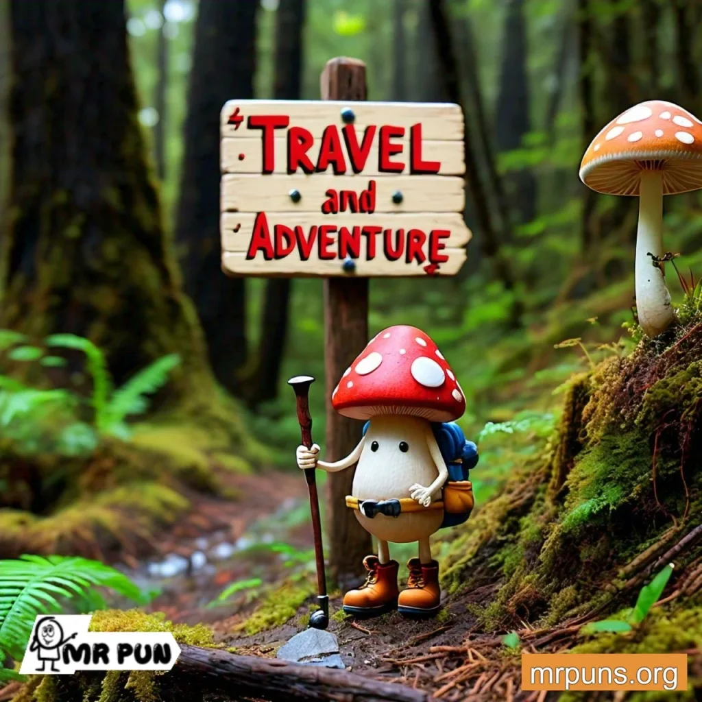 Travel and Adventure Mushroom Puns
