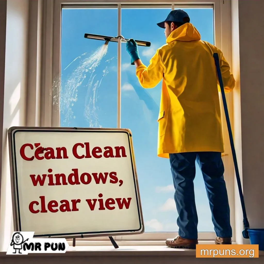 Window Cleaning Puns