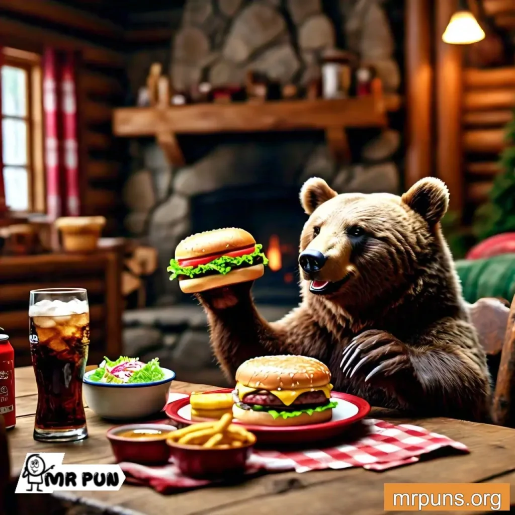 bear Food and Drink pun 