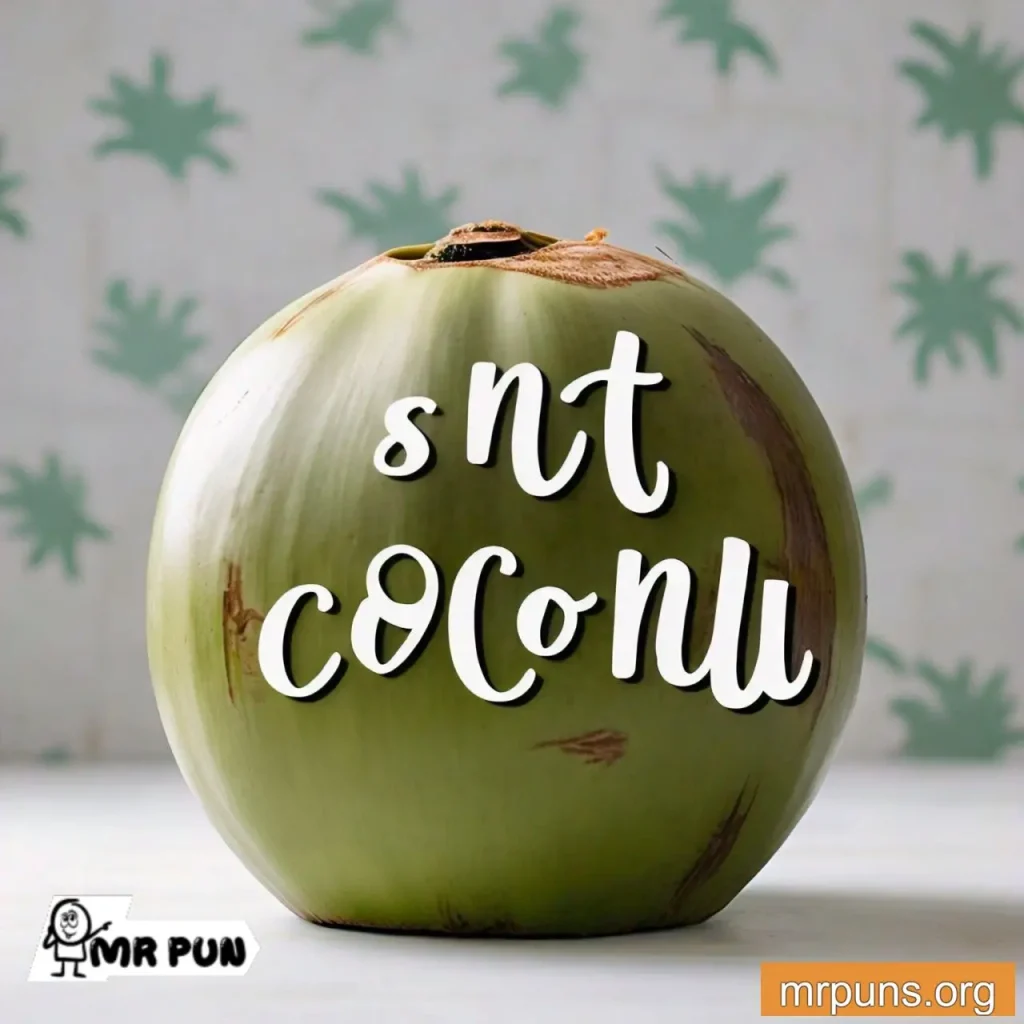 coconut Wordplay on “Nut” pun