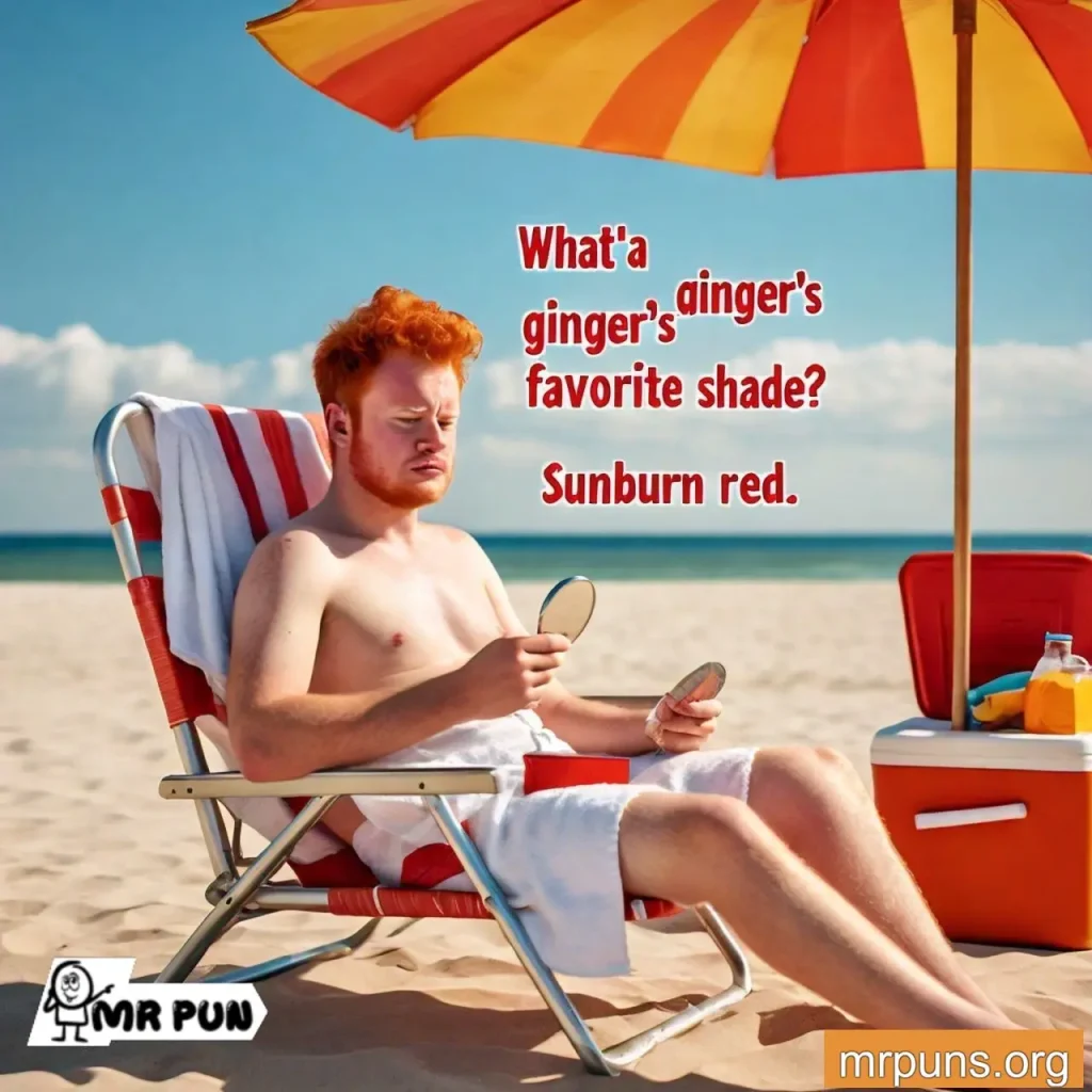 ginger Sunburn Puns 