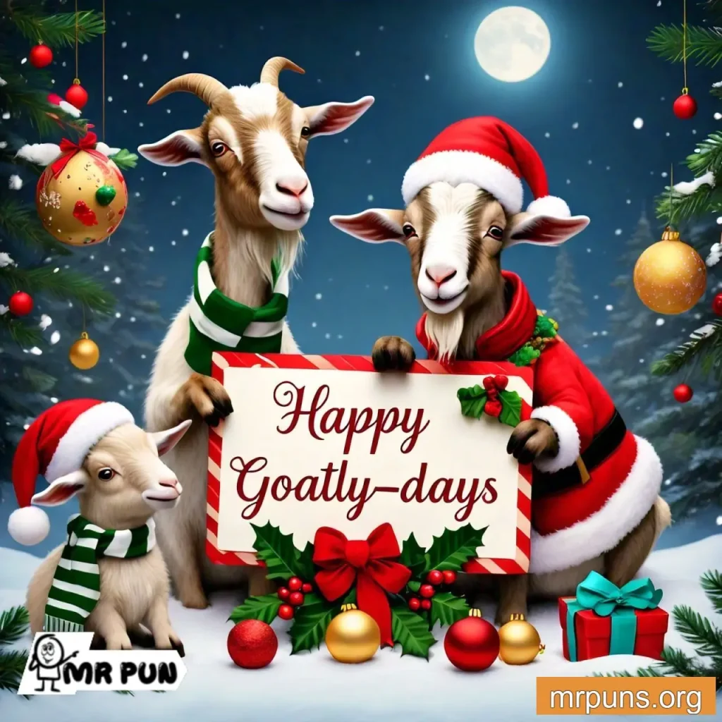 goat Holiday Puns