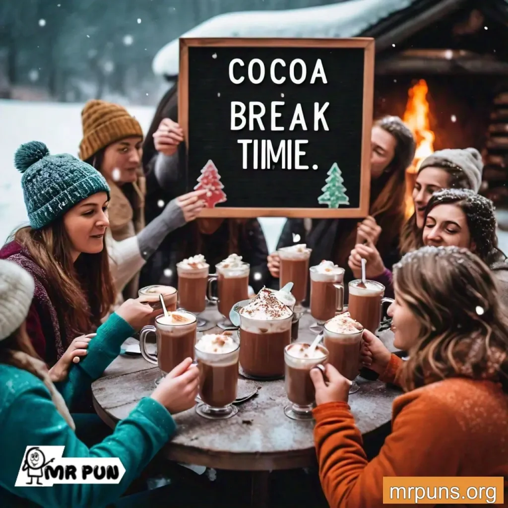  hot cocoa Activity Puns