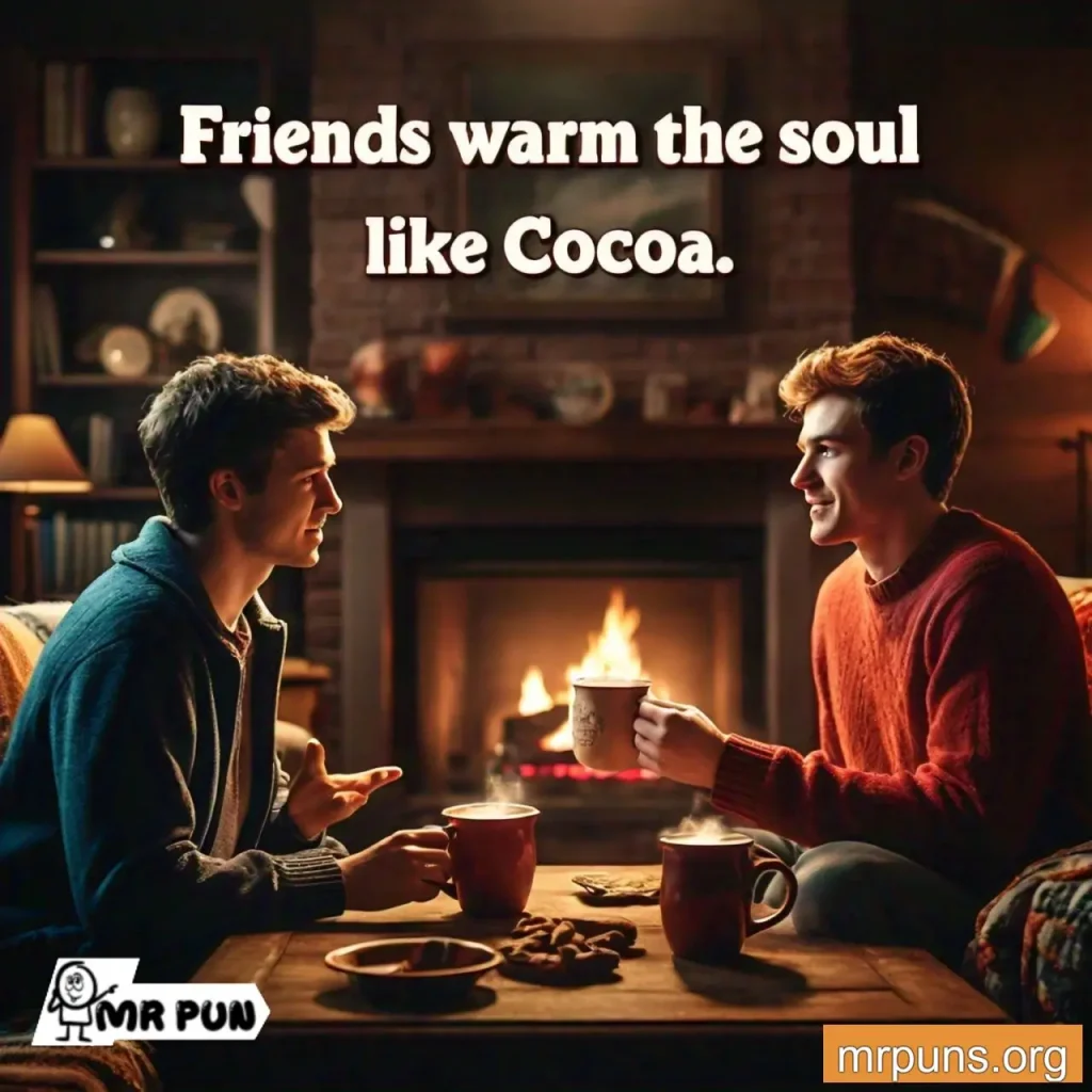 hot cocoa Friendship Puns