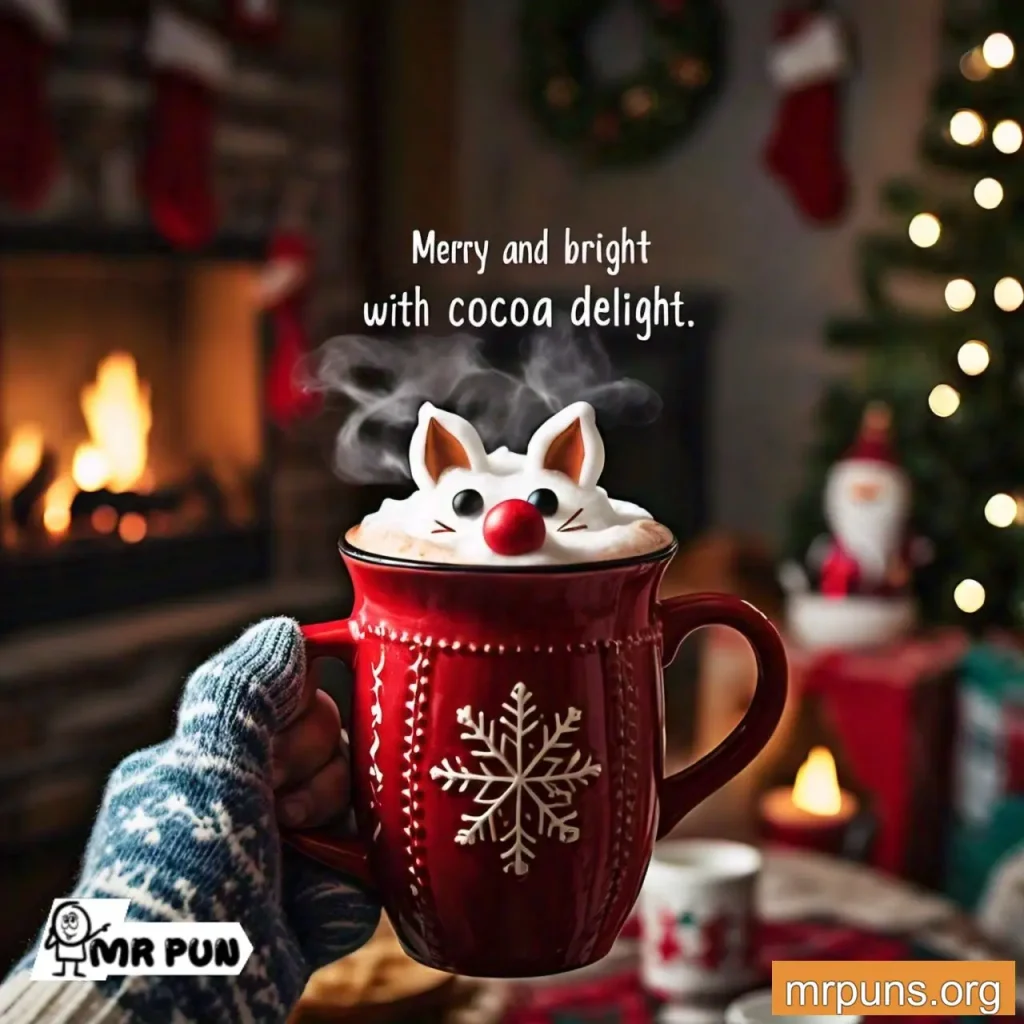 hot cocoa Holiday Puns