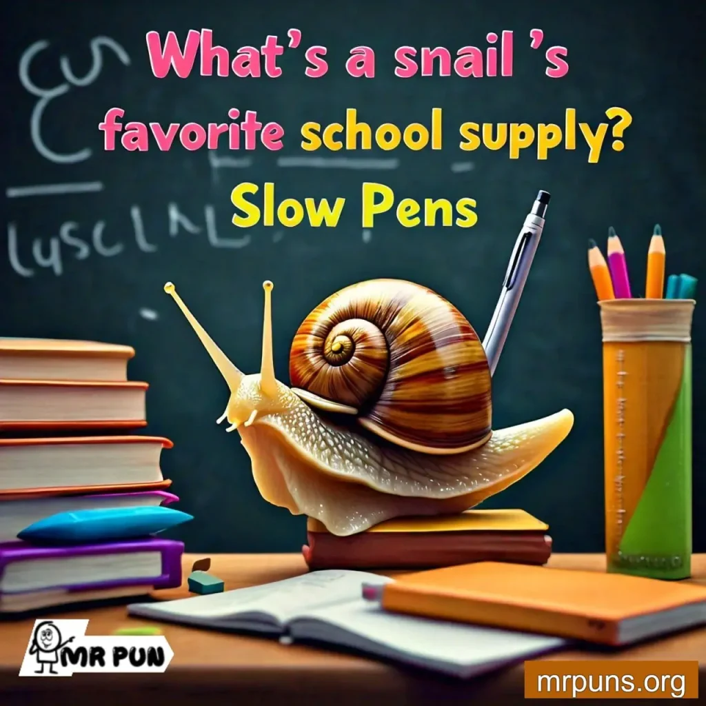 snail School and Education pun