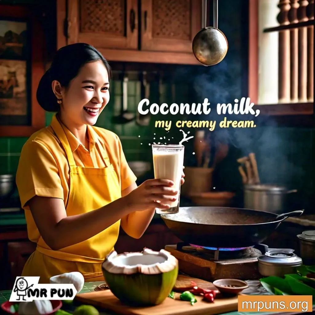 thai food Coconut Milk Quips pun