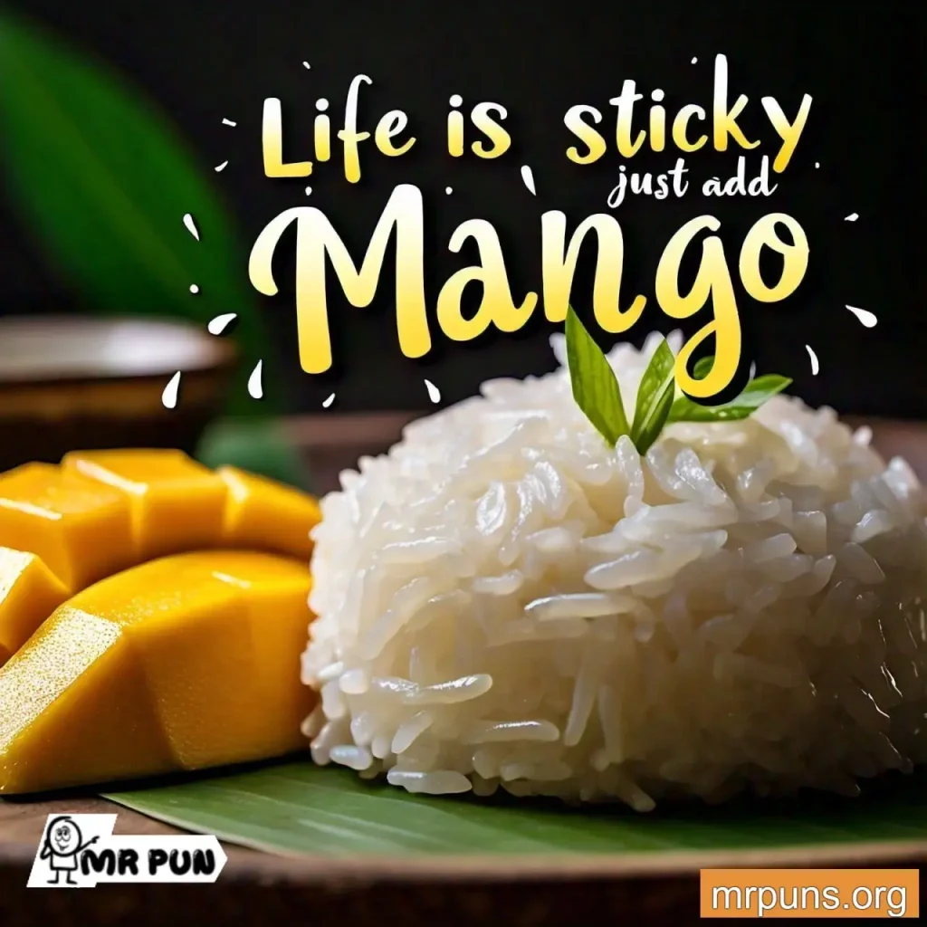 thai food Mango Sticky Rice Puns 