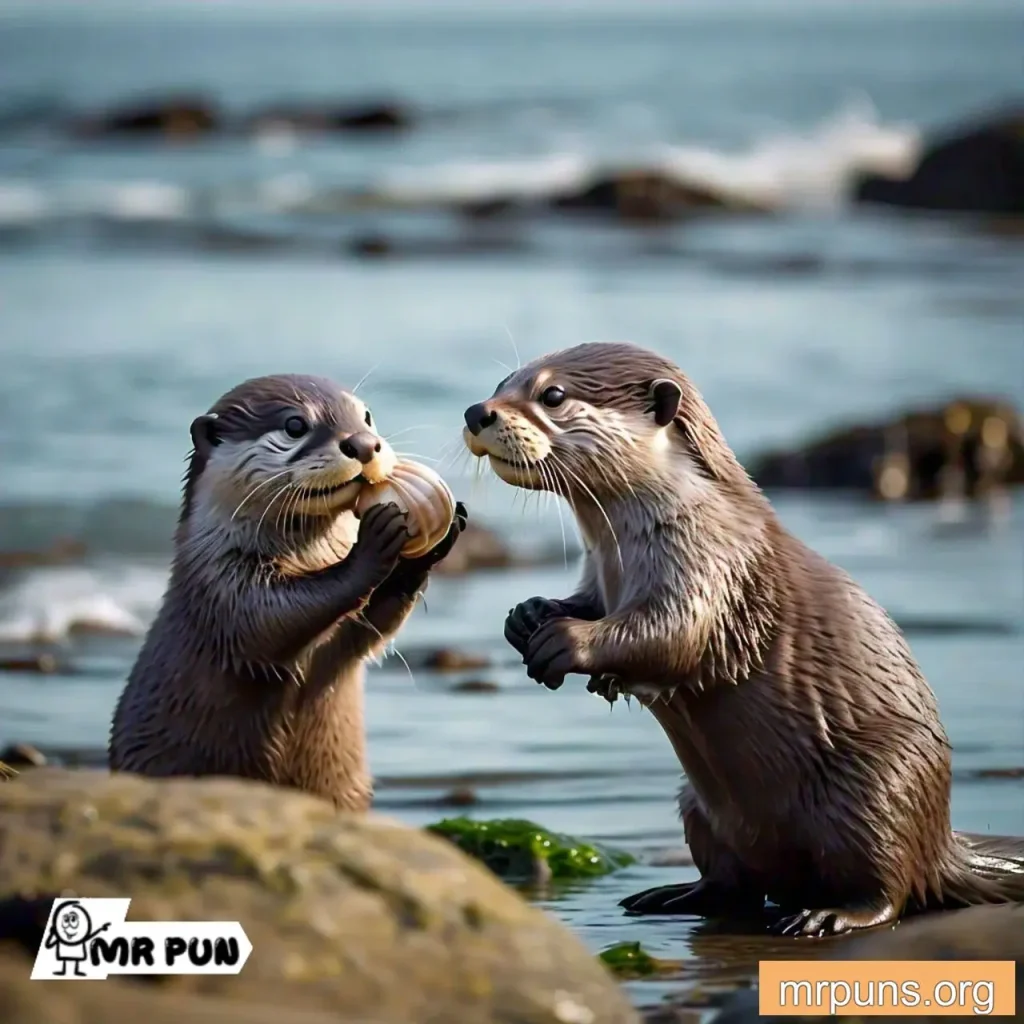 Otterly Romantic pun