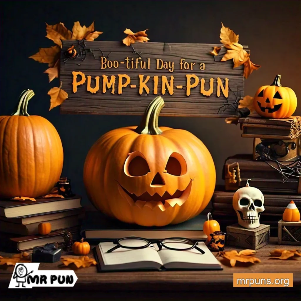 Pumpkin Halloween and Spooky Themes puns