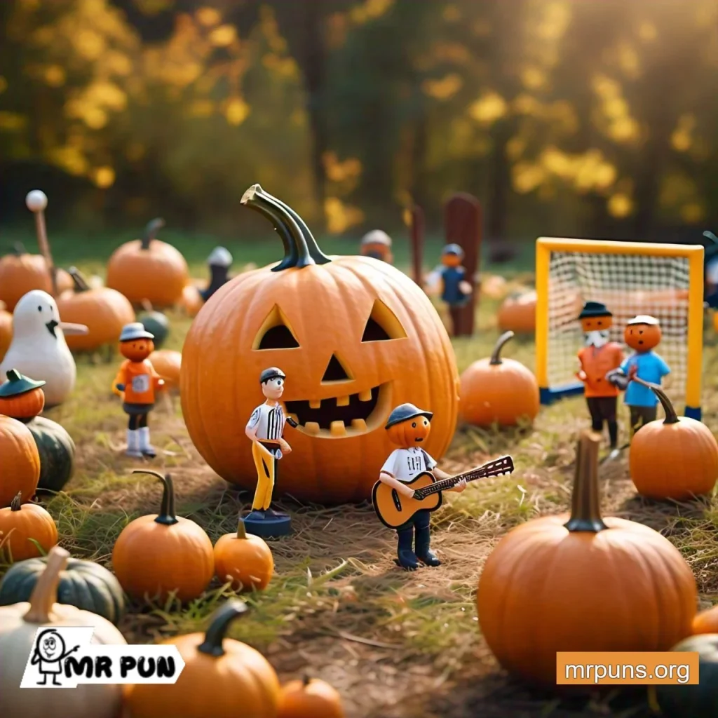 Pumpkin Sports and Activities puns