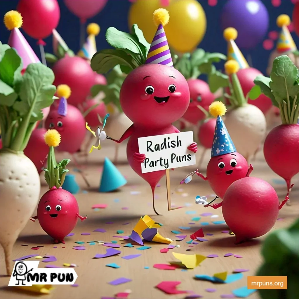 Radish Party Puns