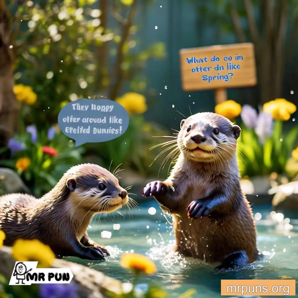 Seasonal Otters pun