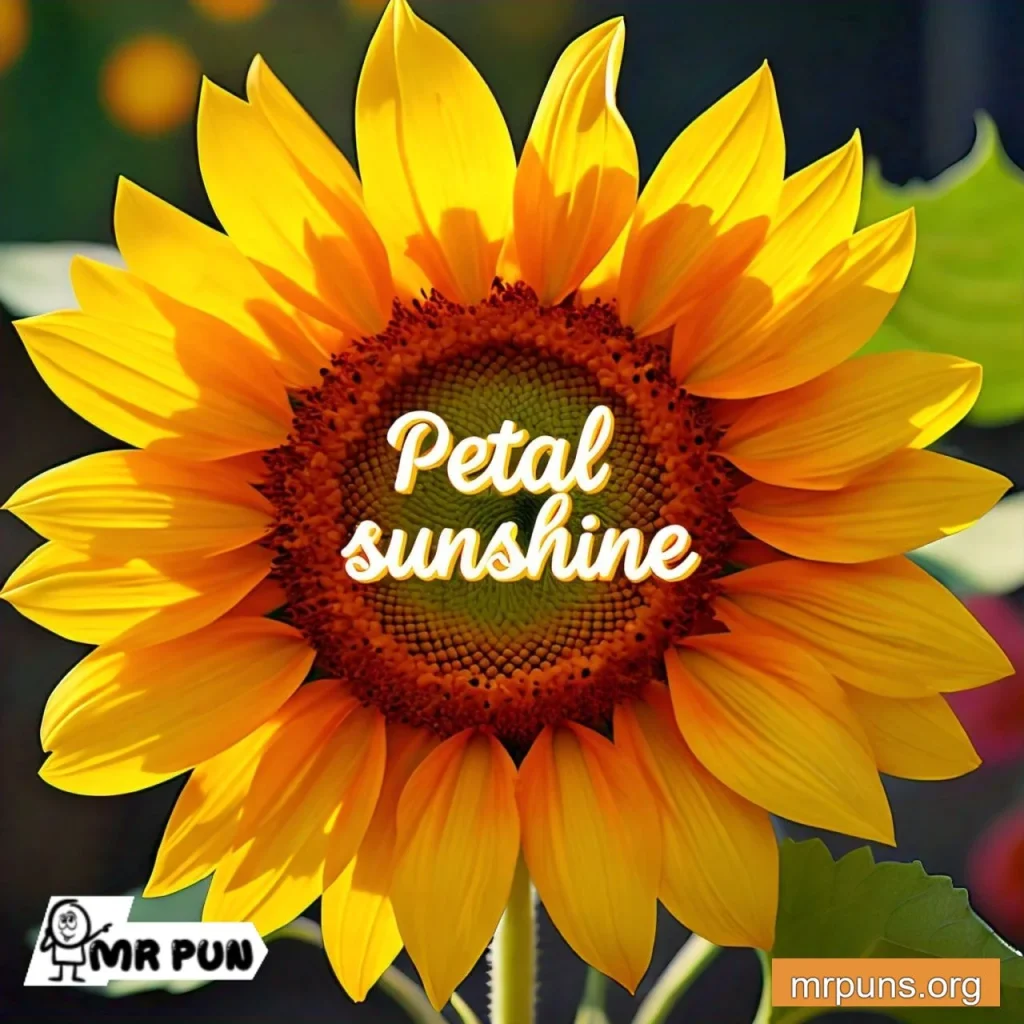 Sunflower Petal Puns