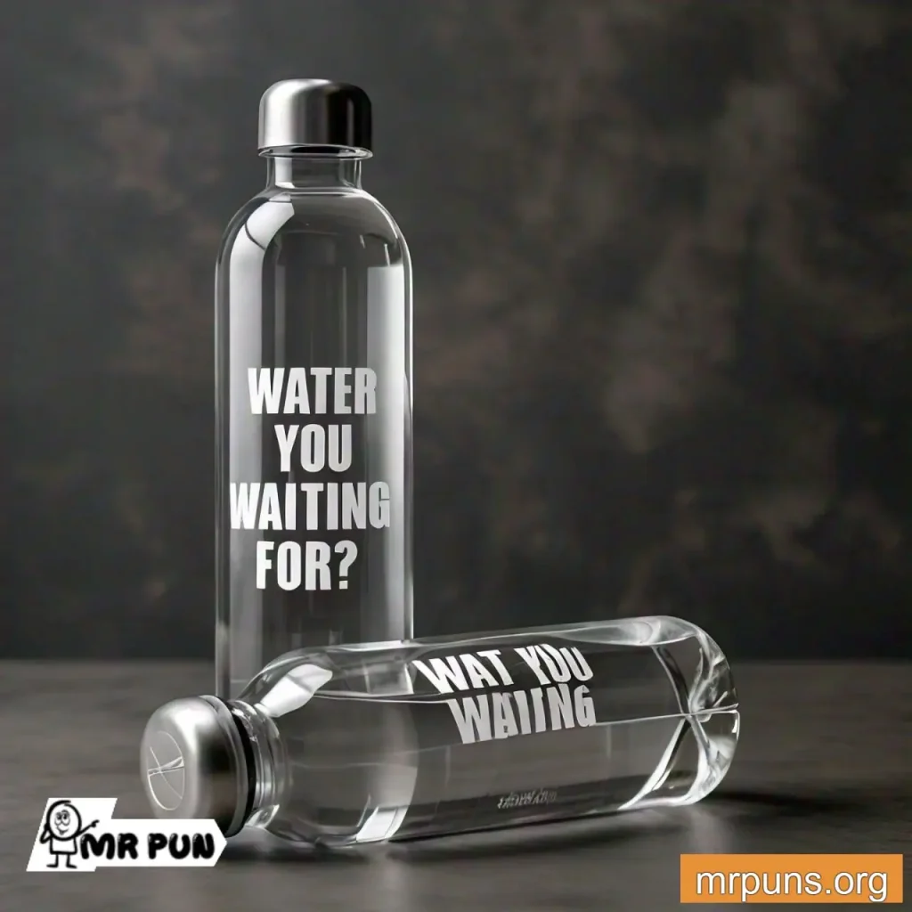 Water Bottles pun 