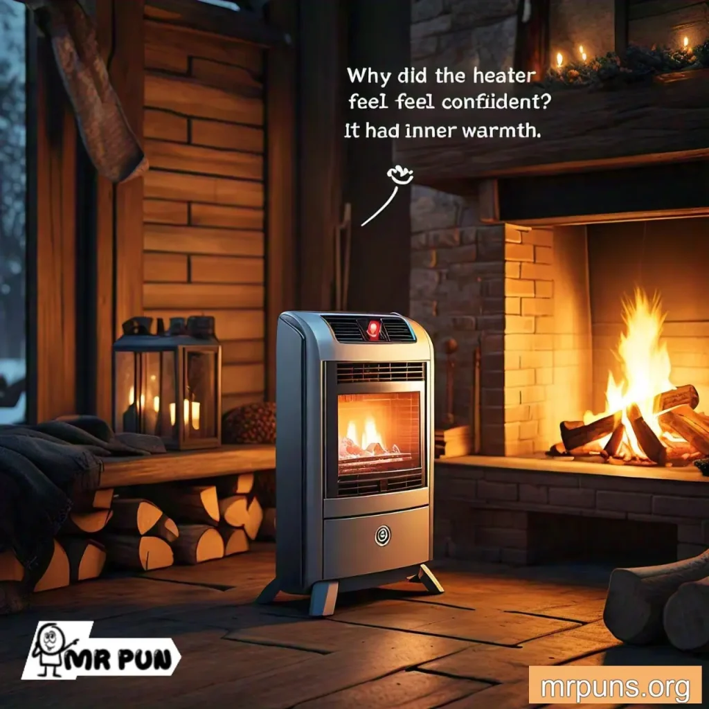 Winter Fireplaces and Heaters pun