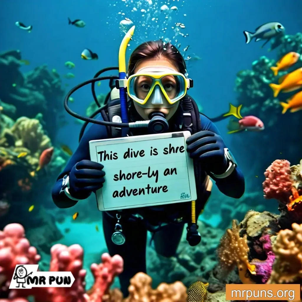  diving Underwater Adventure Puns 