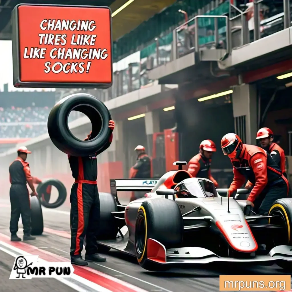 formula 1 Pit Stops pun