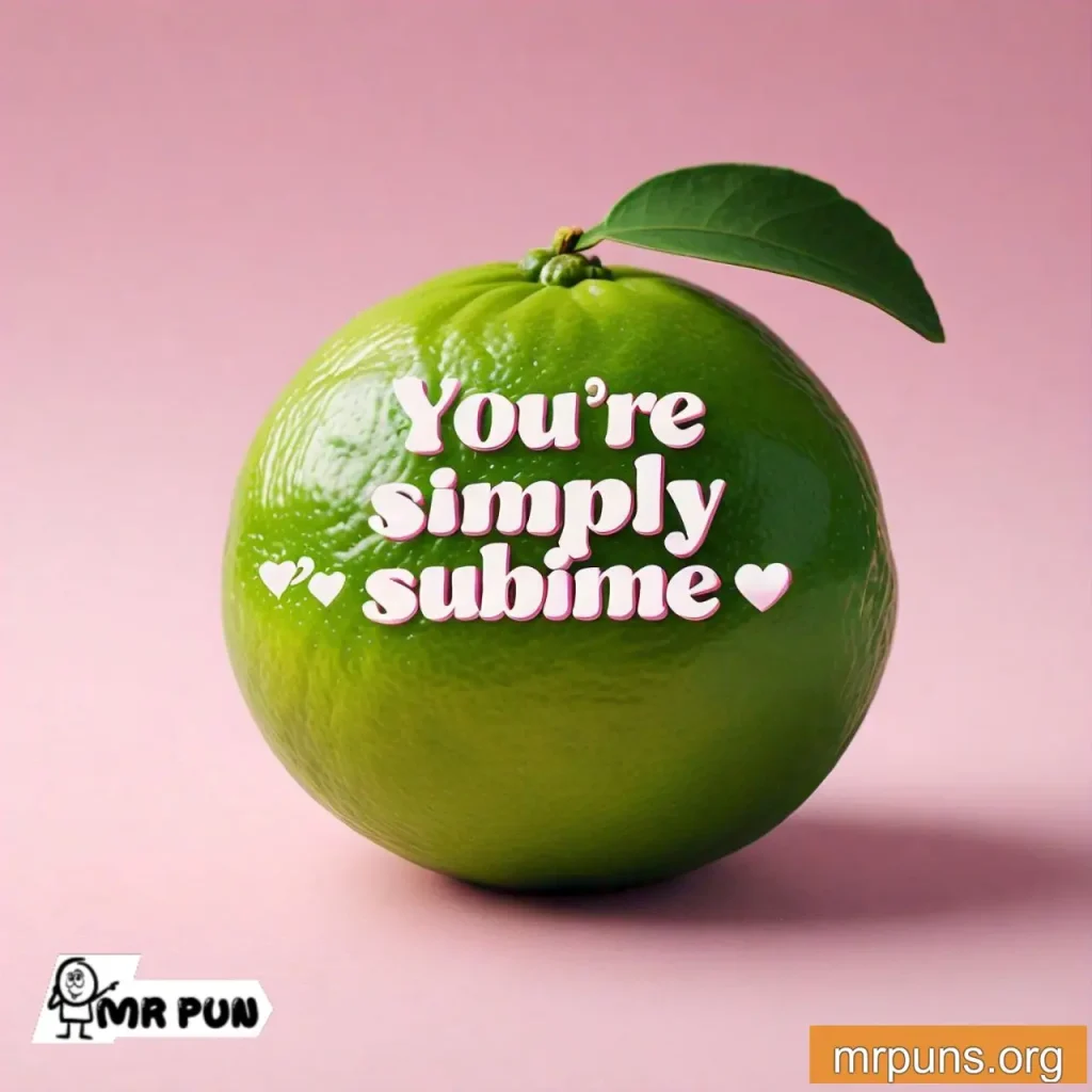 lime Love and Romance Puns 