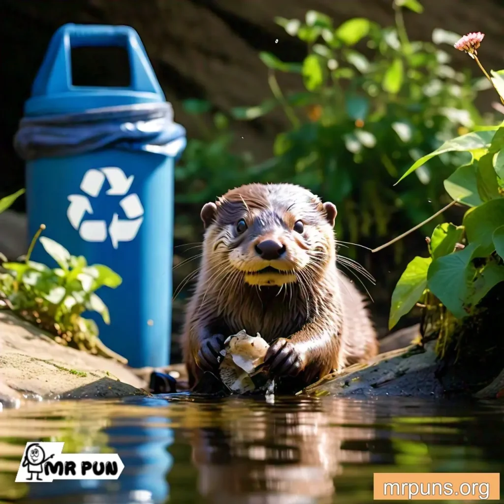 otterly Paw-sitive Attitude pun