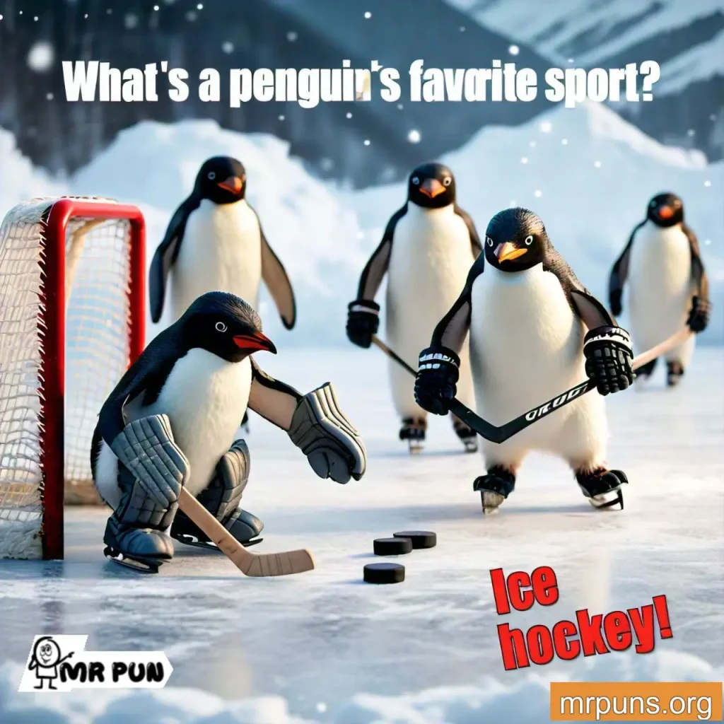 penguin Sports Puns