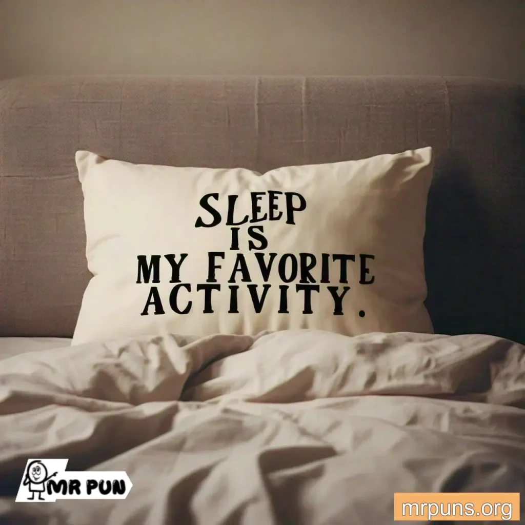  pillow Dreams and Sleep pun 