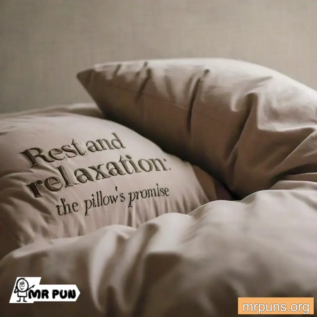 pillow Rest and Relaxation pun