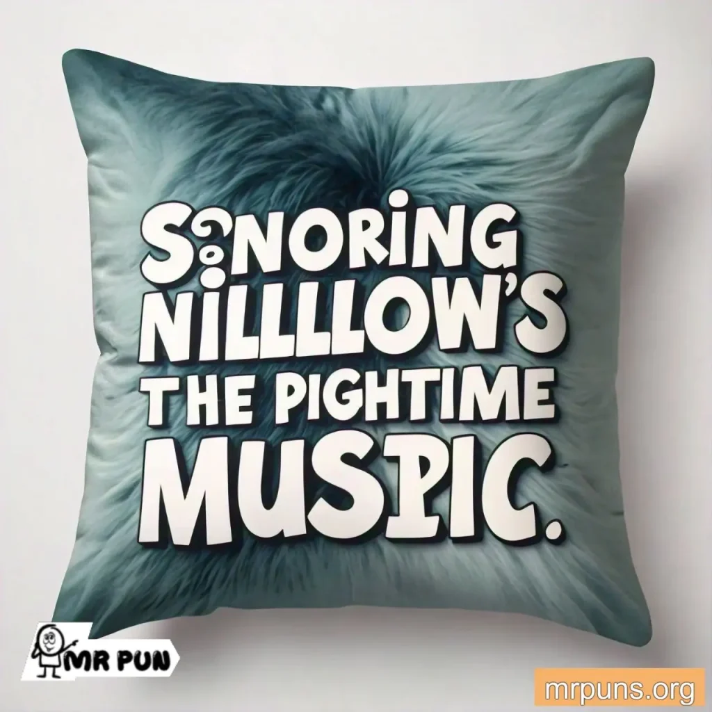  pillow Snoring pun 